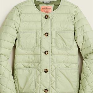 NWT Jcrew Quilted lady jacket with PrimaLoft®